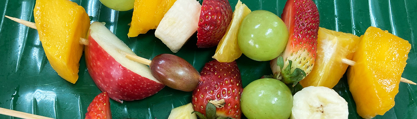 Healthy Mixed Fruit Stick Making