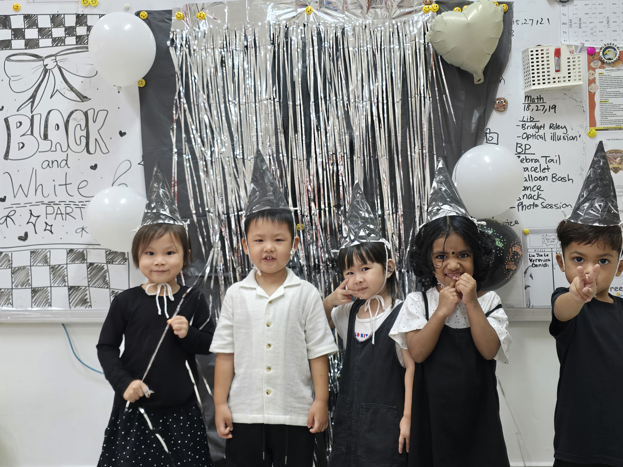 BLACK & WHITE PARTY FUN!