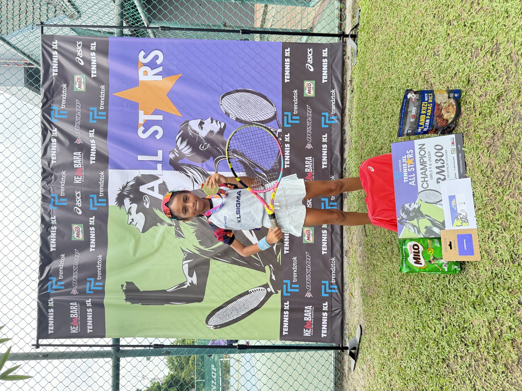 Congratulations to our young tennis champion, Raessa!