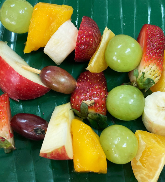 Healthy Mixed Fruit Stick Making