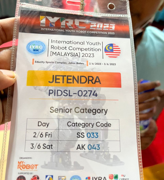 International Youth Robotics Competition Malaysia 2023