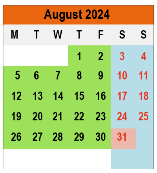 Academic Calendar 2024/2025