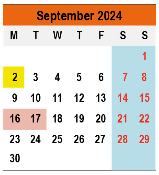 Academic Calendar 2024/2025