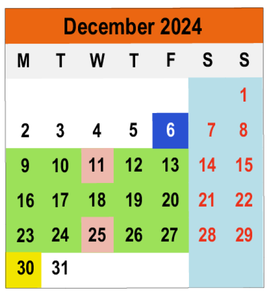 Academic Calendar 2024/2025