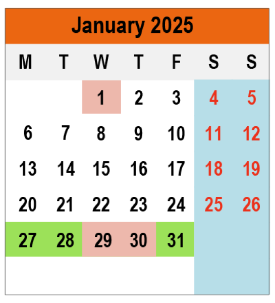 Academic Calendar 2024/2025