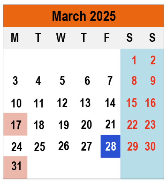 Academic Calendar 2024/2025