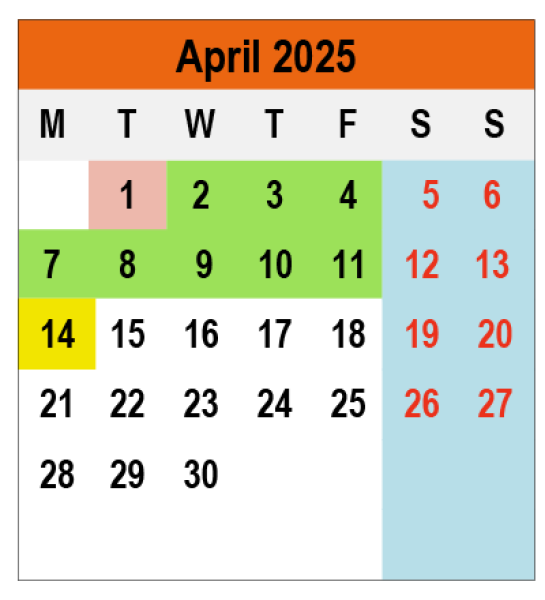 Academic Calendar 2024/2025