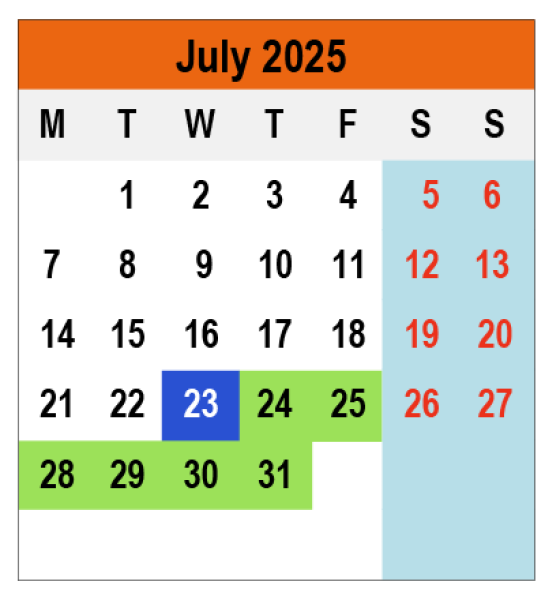 Academic Calendar 2024/2025