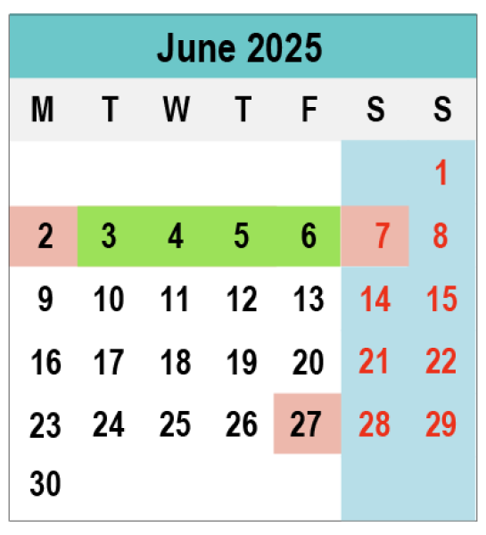 2025 Calendar