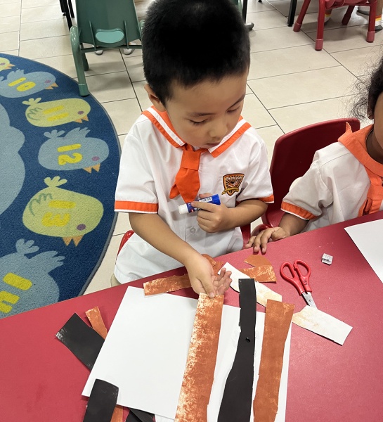 Tearing into Creativity: Tiger Art Fun!