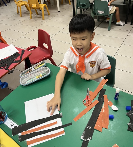 Tearing into Creativity: Tiger Art Fun!