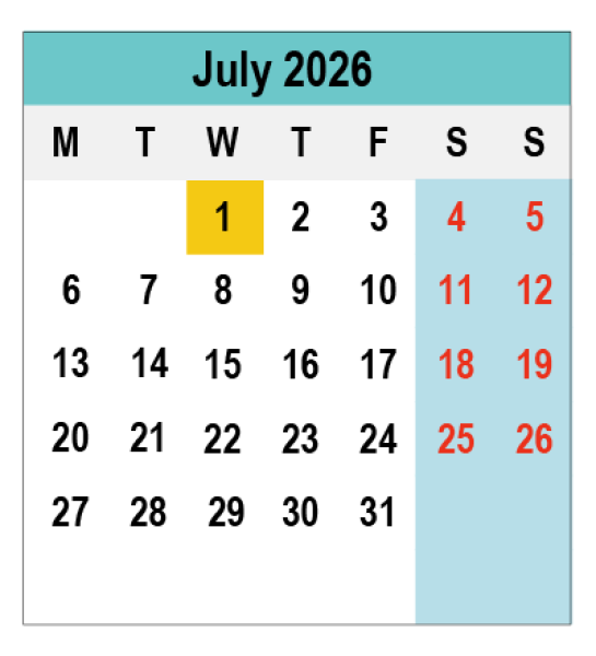 2026 Calendar