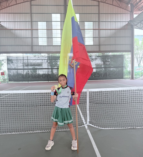 Congratulations to our young tennis champion, Raessa!