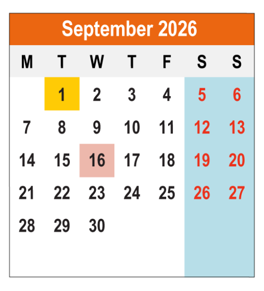 Academic Calendar 2026/2027