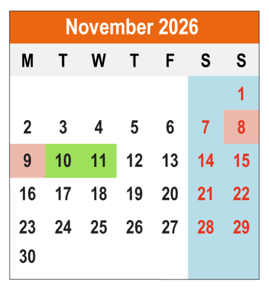 Academic Calendar 2026/2027