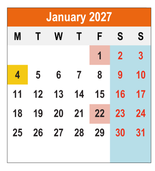 Academic Calendar 2026/2027