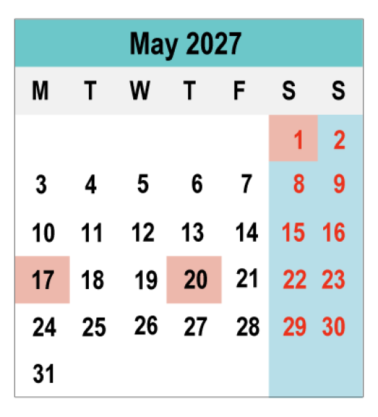 2027 Calendar