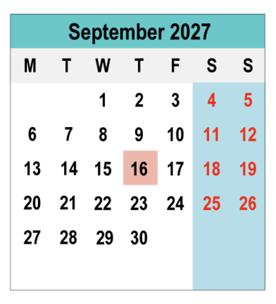 2027 Calendar