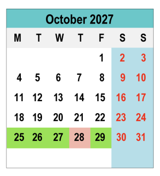 2027 Calendar