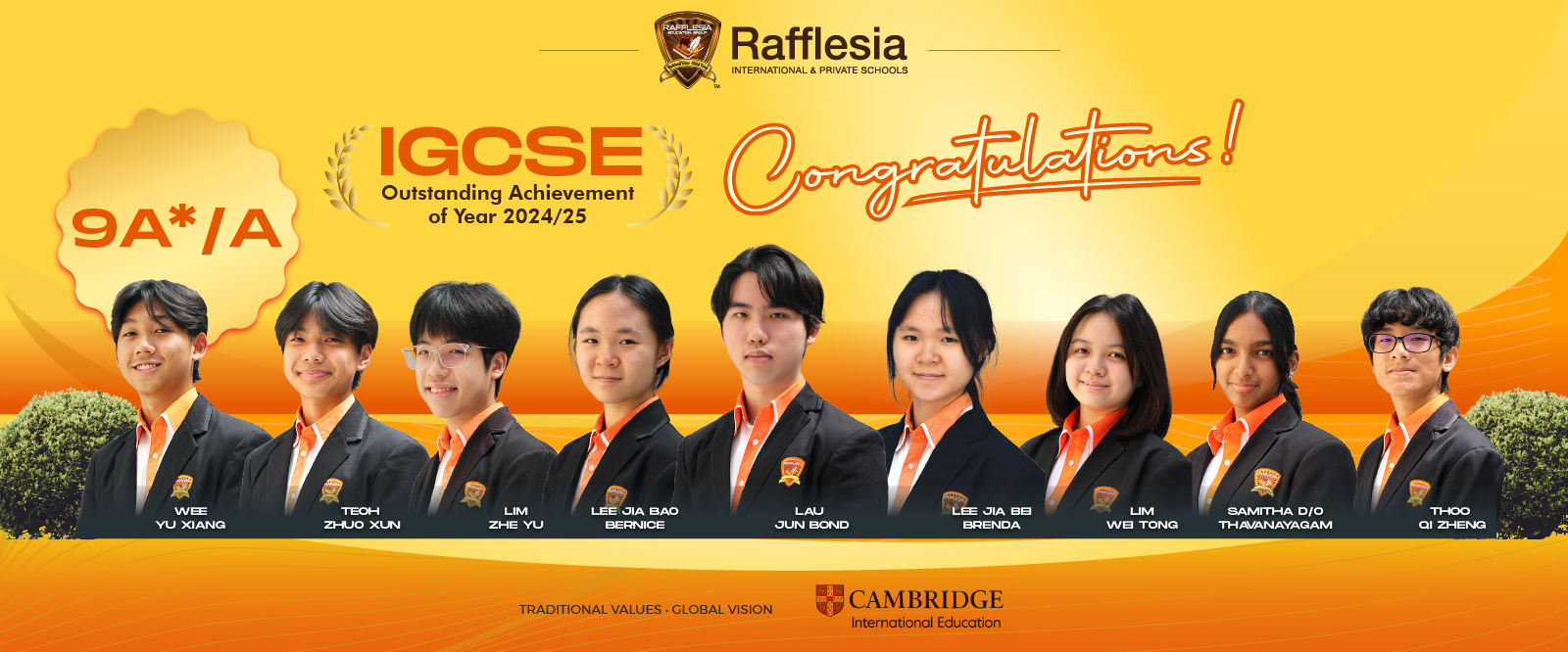 IGCSE Top Achievers 2024/2025