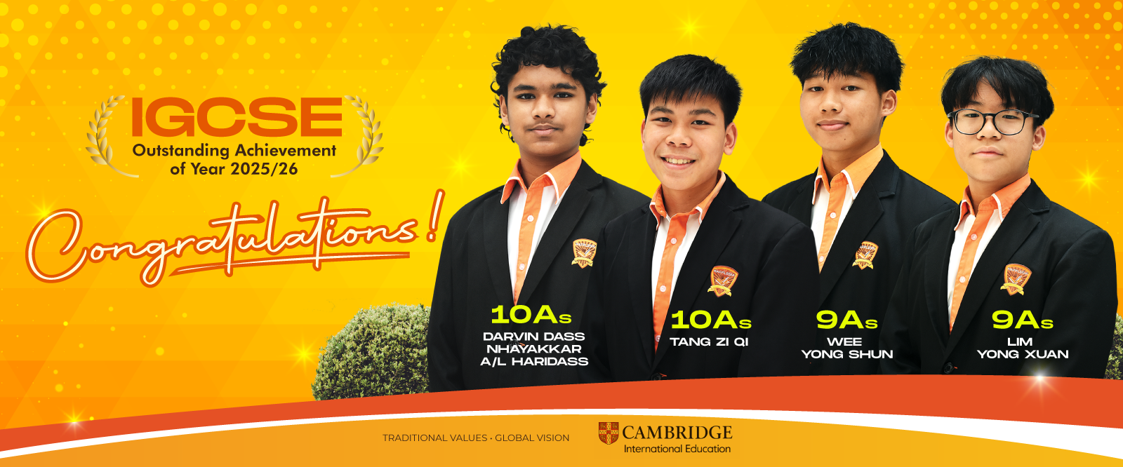 IGCSE 2025/26 High Achievers