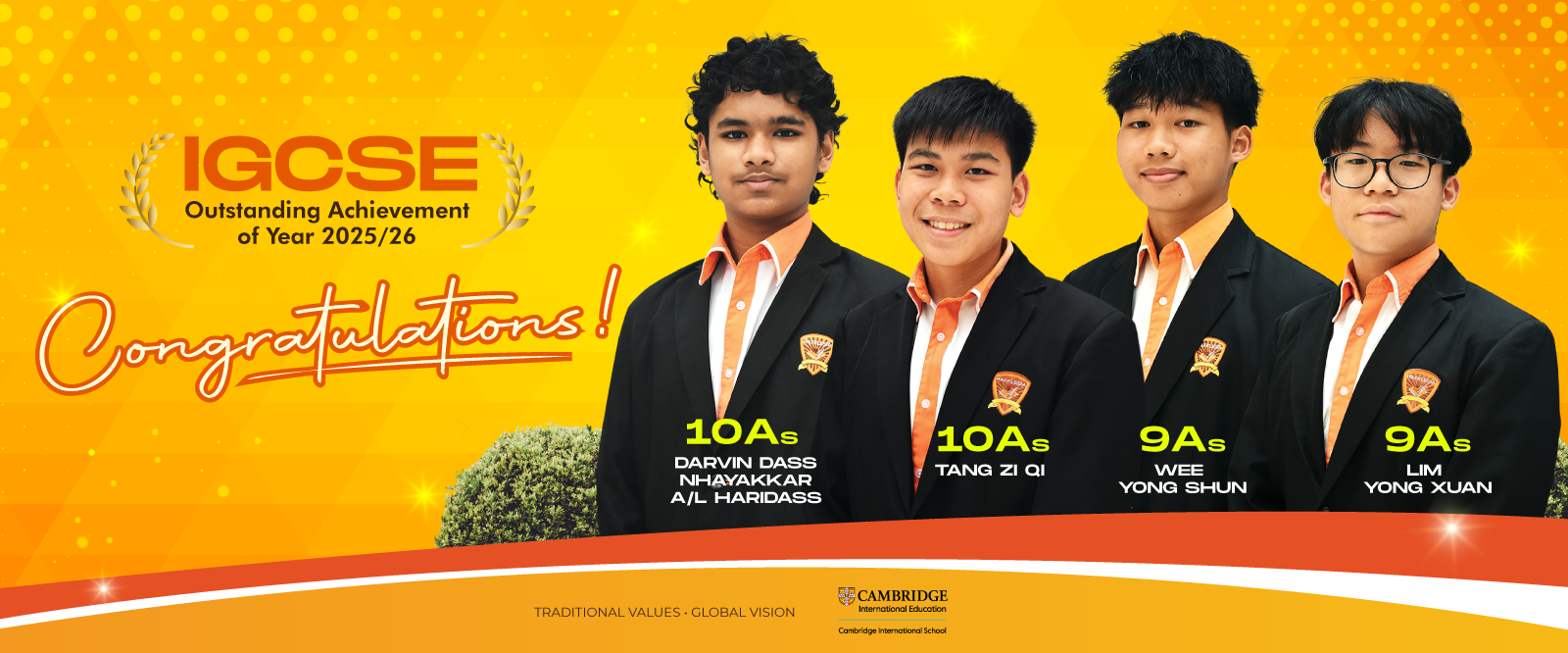 IGCSE 2025/26 High Achievers