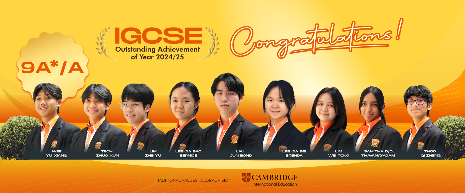 IGCSE High Achievers 2024/2025